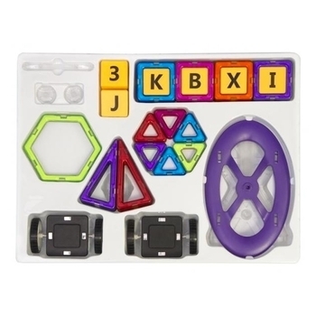 Магнітний конструктор Magplayer, 98 елементів (MPA-98) - Pampik - 3