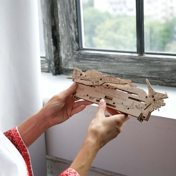 Механічний 3Д пазл Ukrainian Gears Привид Києва атакує 52 ел - Pampik - 3