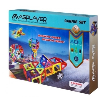 Магнітний конструктор Magplayer, 98 елементів (MPA-98) - Pampik