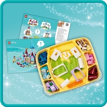 Конструктор LEGO Disney Princess Творчі замки діснеївських принцес, 140 деталей (43219) - Pampik - 8