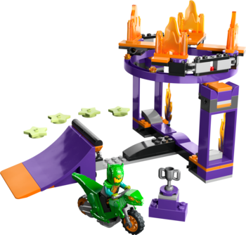 Конструктор LEGO City Stuntz Завдання з каскадерською рампою, 144 елементи (60359) - Pampik - 4