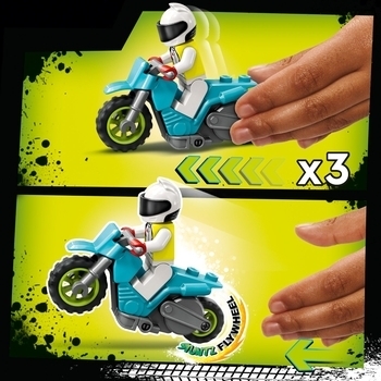 Конструктор LEGO City Stuntz Завдання з каскадерською вантажівкою та вогненним колом, 479 елементів (60357) - Pampik - 4