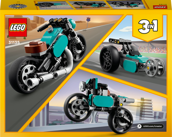 Конструктор LEGO Creator Вінтажний мотоцикл, 128 елементів (31135) - Pampik - 2