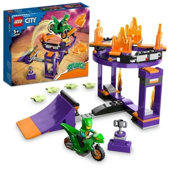 Конструктор LEGO City Stuntz Завдання з каскадерською рампою, 144 елементи (60359) - Pampik - 3
