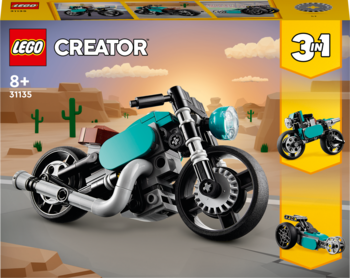 Конструктор LEGO Creator Вінтажний мотоцикл, 128 елементів (31135) - Pampik