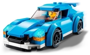 Подарунок. Конструктор LEGO City Great Vehicles Спортивний автомобіль, 89 дит. (60285) - Pampik - 3