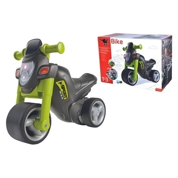 Мотоцикл для катання дитини BIG Спортивний стиль зі звуковим ефектом, зелений (56364) - Pampik - 5