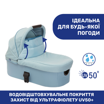 Универсальная коляска 2 в 1 Chicco Best Friend Pro Light, голубой (79866.55.04) - Pampik - 16