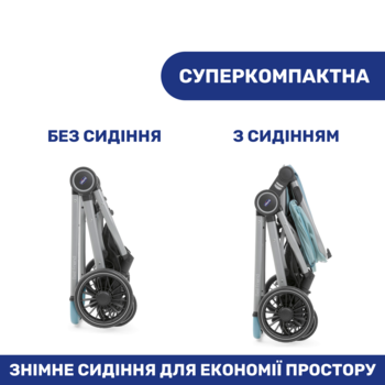 Универсальная коляска 2 в 1 Chicco Best Friend Pro Light, голубой (79866.55.04) - Pampik - 7
