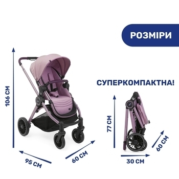 Прогулянкова коляска Chicco Best Friend Pro, рожева (79866.20-1) - Pampik - 5