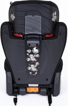 Автокрісло Viaggio 1-2-3 Via Monza (чорне з червоним) - Pampik - 3