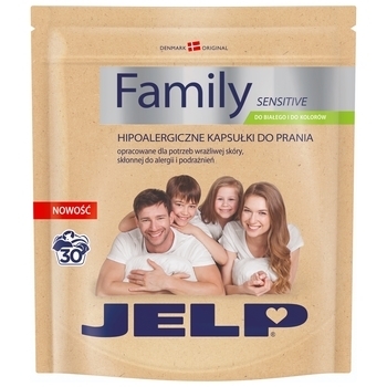 Гіпоалергенні капсули Jelp Family для прання білого та кольорового, 30 шт (5713183900511) - Pampik