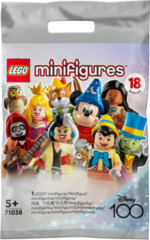 Конструктор LEGO Minifigures Мініфігурки серії Disney, 8 елементів (71038) - Pampik