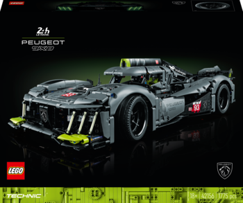 Конструктор LEGO Technic PEUGEOT 9X8 24H Le Mans Hybrid Hypercar, 1775 елементів (42156) - Pampik