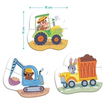 Пазлы 3 в 1 DoDo Транспорт (300392) - Pampik - 4