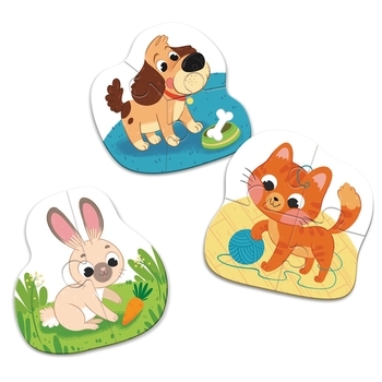 Пазлы 3 в 1 DoDo Домашние животные (300395) - Pampik - 4