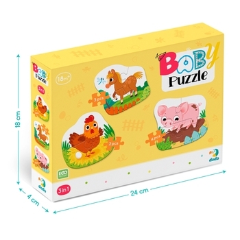 Пазлы 3 в 1 DoDo День на ферме (300394) - Pampik - 2