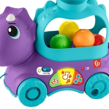 Інтерактивний Веселий трицератопс Fisher-Price із технологією Smart Stage, багатомовний (HNR53) - Pampik - 3