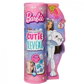 Кукла Barbie Cutie Reveal серии Зимний блеск - полярный медвежонок (HJL64) - Pampik - 7