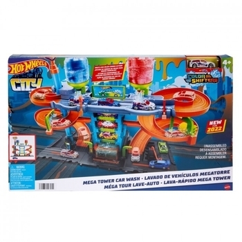 Игровой набор Hot Wheels Автомойка: Мегабашня (HDP05) - Pampik - 8