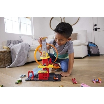 Ігровий набір Hot Wheels Супер петля з пожежною станцією (HKX41) - Pampik - 6