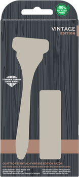 Бритва Wilkinson Sword Quattro Titanium Vintage Clampack 1+4 шт. - Pampik - 2