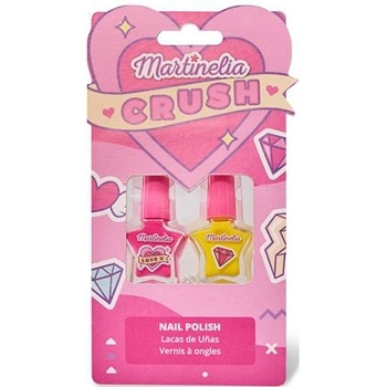 Набір лаків для нігтів Martinelia, рожевий та жовтий, 2 шт. (11102) - Pampik