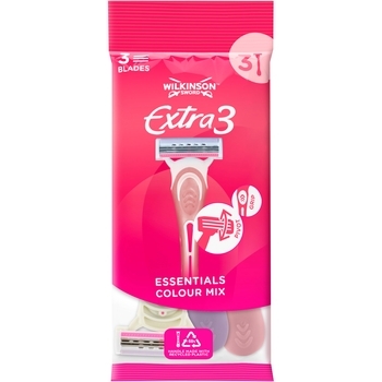 Брита одноразова Wilkinson Sword Extra 3 Essential Beauty 3 шт. - Pampik