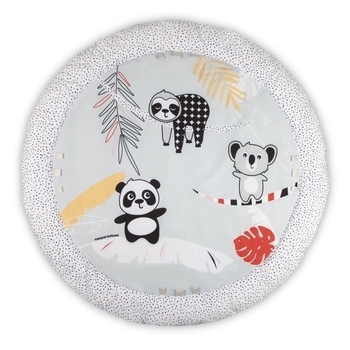 Развивающий коврик Canpol babies BabiesBoo с зеркалом, серый (68/092) - Pampik - 4