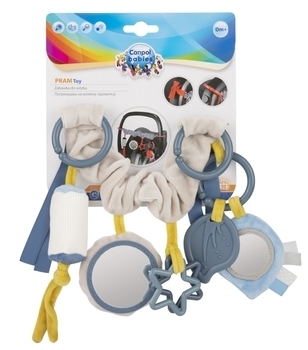Подвеска на коляску для сиденья Canpol babies Pastel Friends, серый (68/072_grey) - Pampik - 4