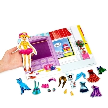 Магнитная игра "Блондинка" (укр.) Vladi Toys, укр. - Pampik - 2