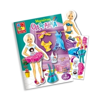 Магнитная игра "Блондинка" (укр.) Vladi Toys, укр. - Pampik