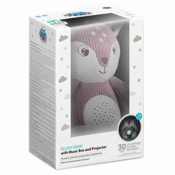 Музичний плюшевий оленя Canpol babies з проектором 3 в 1, рожевий (77/206_pin) - Pampik - 8
