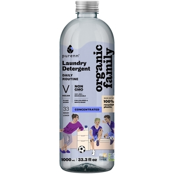 Натуральний рідкий засіб-концентрат Purenn Organic Family Daily Routine для прання кольорових та білих тканин, 1 л (80432) - Pampik