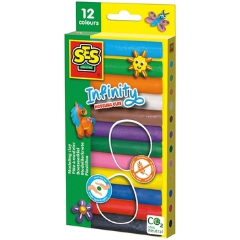 Пластилин SES Creative Веселая лепка, 12 цветов (00406S) - Pampik