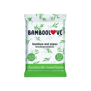 Дитячі вологі серветки Bamboolove Pocket Wipes Алое 10 шт (5905317625005) - Pampik
