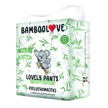 Підгузки Bamboolove Розмір L (9-14 кг), 17 шт. (5903999558666) - Pampik