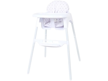 Стульчик для кормления FreeON LARS White/Stars, белый (44633) - Pampik