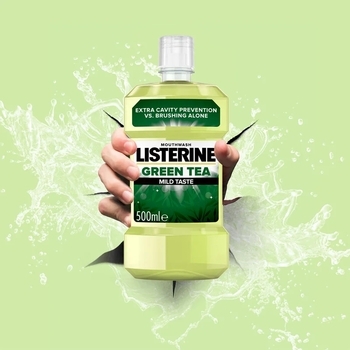 Ополіскувач для ротової порожнини Listerine® Зелений чай, 500 мл - Pampik - 2