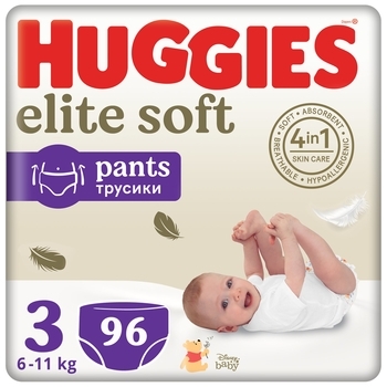 Підгузки-трусики Huggies Elite Soft Pants 3 (6-11 кг), 96 шт. - Pampik