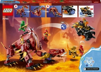 Конструктор LEGO Ninjago Вулканічний Дракон, що трансформує Хітвейва, 479 деталей (71793) - Pampik - 3