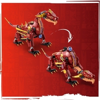 Конструктор LEGO Ninjago Вулканічний Дракон, що трансформує Хітвейва, 479 деталей (71793) - Pampik - 5