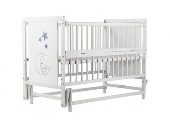 Ліжечко Дубок Ведмедик без ящика, білий (9800-DVO-01) - Pampik