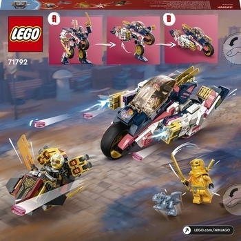 Конструктор LEGO Ninjago Перегоновий робобайк-трансформер Сори, 384 деталей (71792) - Pampik - 2