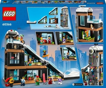 Конструктор LEGO City Гірськолижний і скелелазний центр, 1045 деталей (60366) - Pampik - 3