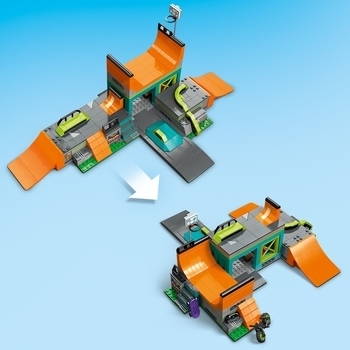 Конструктор LEGO City Вуличний скейтпарк, 454 деталі (60364) - Pampik - 5
