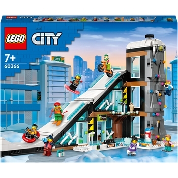 Конструктор LEGO City Гірськолижний і скелелазний центр, 1045 деталей (60366) - Pampik
