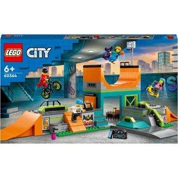 Конструктор LEGO City Вуличний скейтпарк, 454 деталі (60364) - Pampik