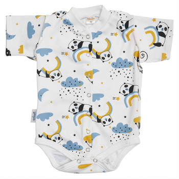 Боді-футболка Twins, інтерлок, р.68, print, білий з принтом (W-112-TB-К68-20) - Pampik - 3