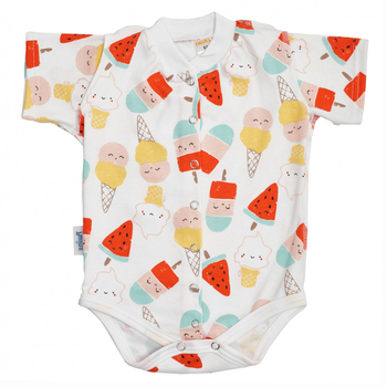 Боді-футболка Twins, інтерлок, р.80, print, білий з принтом (W-112-TB-К80-20) - Pampik - 6